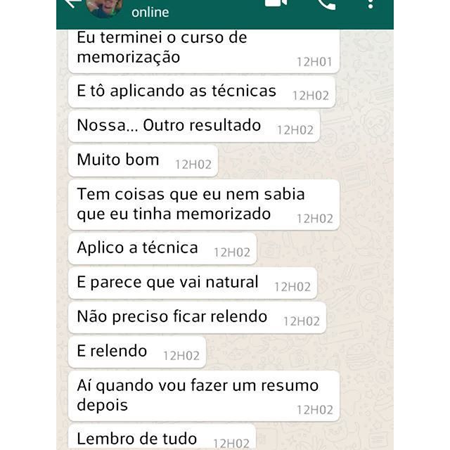 Depoimento do Curso Estudo e Memorização (CEM)